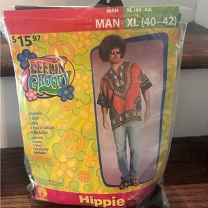 Halloween Costume Feelin' Groovy Hippie Costume Shirt